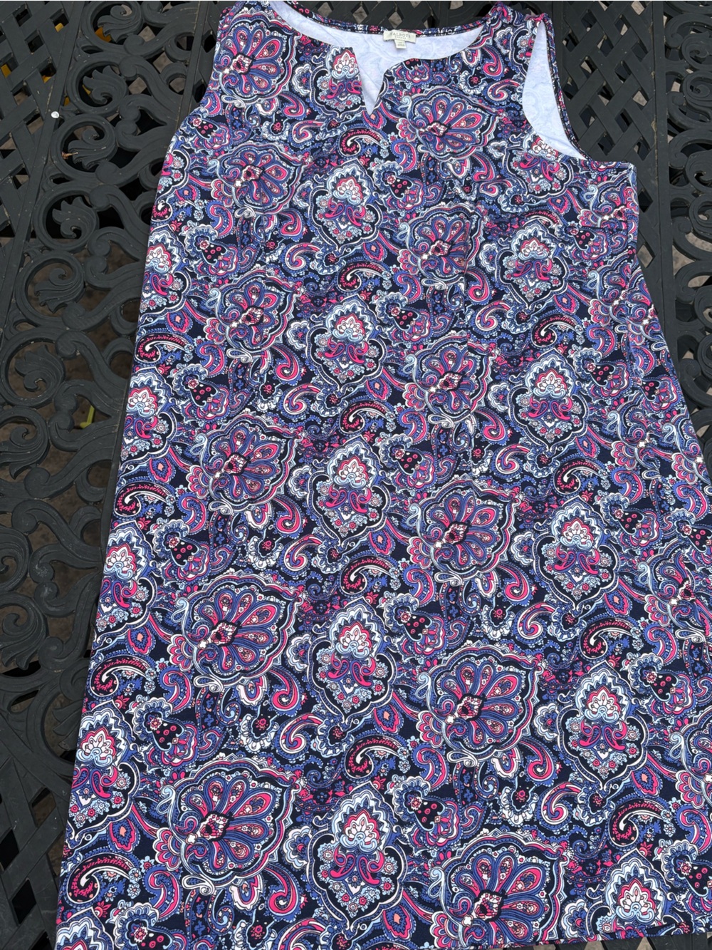 Talbots Navy and Pink Paisley Hybrid Shorts